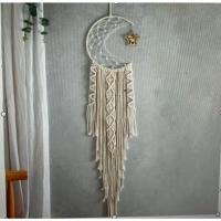 Colgante de Pared Macramé Atrapasueños Tejido a Mano Decoración Boho para el Hogar Artesanal - details 2