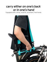 Mango de transporte de bicicleta, empuñadura de mano para marco de ciclismo plegable Brompton, correa de hombro, accesorios de bicicleta - details 8
