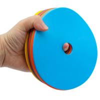 Paquete de 10 marcadores de disco plano, marcadores de puntos antideslizantes, marcadores de entrenamiento de agilidad de velocidad deportiva para fútbol, baloncesto - details 7