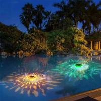 Flotador impermeable LED con energía solar IP68, luz flotante para piscina, fuente, decoración de jardín - details 1