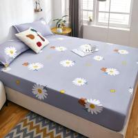 Sábana Ajustable Impermeable Cubierta de Cama Elástica Amigable con la Piel Estilo Floral - details 2