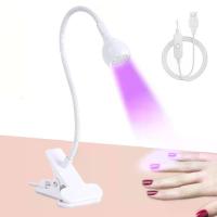 Secador de Uñas UV 395nm Mini Lámpara de Uñas para Manicura en Salón Herramienta de Manicura USB Clip-on - details 6