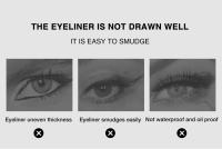 O.TWO.O Delineador de Ojos Negro Pluma de Eyeliner Líquido Impermeable y a Prueba de Manchas - details 1