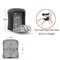 Cajas de seguridad montadas en la pared para interiores y exteriores, caja de seguridad de plástico de ingeniería, estuche de almacenamiento con cerradura - details 1