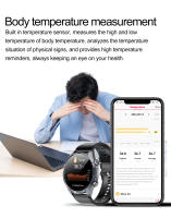 Reloj inteligente de grado médico 2025 para hombres, tratamiento láser, tres ECG altos + PPG, glucosa en sangre, temperatura corporal, llamada BT, relojes inteligentes de salud - details 24