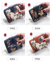 Tiantian Winnie the Pooh nuevas carteras cortas para mujer estilo coreano lindo plegable monedero de moda multifuncional - details 4