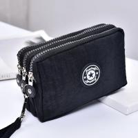 Bolsa de Teléfono Móvil de Estilo Corto para Mujer Bolso de Maquillaje de Moda con Cierre de Cremallera de Tres Capas - details 13