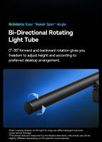 Baseus-luz colgante asimétrica USB para pantalla, lámpara Led de escritorio para lectura, color negro, para ordenador - details 12
