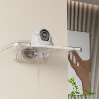 Estante de almacenamiento para enrutador Wifi inalámbrico con ventosa, soporte de almacenamiento montado en la pared transparente sin taladro, resistente al agua con soporte de carga fuerte - details 3