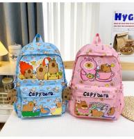 Mochila bonita de capibara de gran capacidad, mochila escolar ultraligera transpirable para estudiantes, bolsa de libros de dibujos animados de nailon - details 7