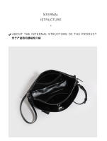 Bolsa de hombro de nueva moda con bloqueo de la axila, bolsa de mensajero, locomotora portátil ligera de lujo, bolsa cuadrada pequeña - details 2