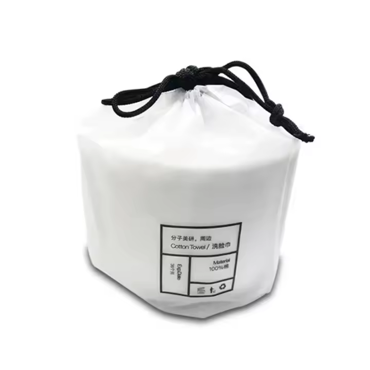 Toallas faciales desechables de algodón para baño, toallitas desmaquillantes, seco y húmedo, rollo de papel para el cuidado de la piel - 1