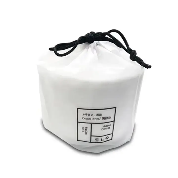 Toallas faciales desechables de algodón para baño, toallitas desmaquillantes, seco y húmedo, rollo de papel para el cuidado de la piel - 1