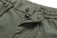 Pantalones Cargo de Algodón 100% para Hombres Cintura Elástica, Múltiples Bolsillos, Estilo Casual Militar - details 12
