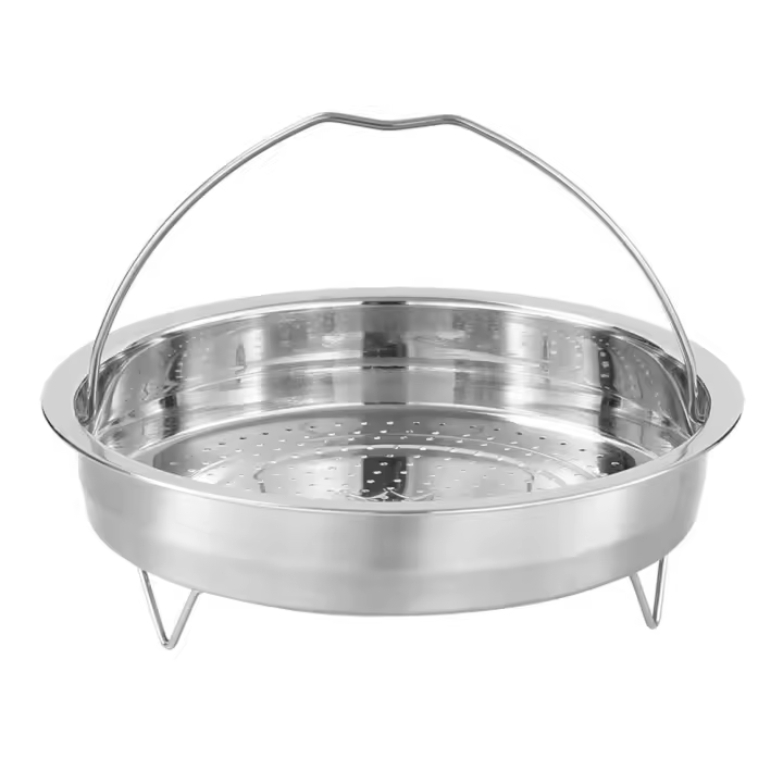 Cesta de Maple inoxidable para vaporizador de Alimentos-utenilio de Cocina a presión con Mango, escurridor de Drenaje - 1