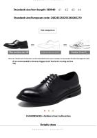 Zapatos de vestir para hombre de alta calidad, estilo informal de oficina de negocios, suaves y cómodos, Oxford formal de cuero de fibra ultrafina - details 2