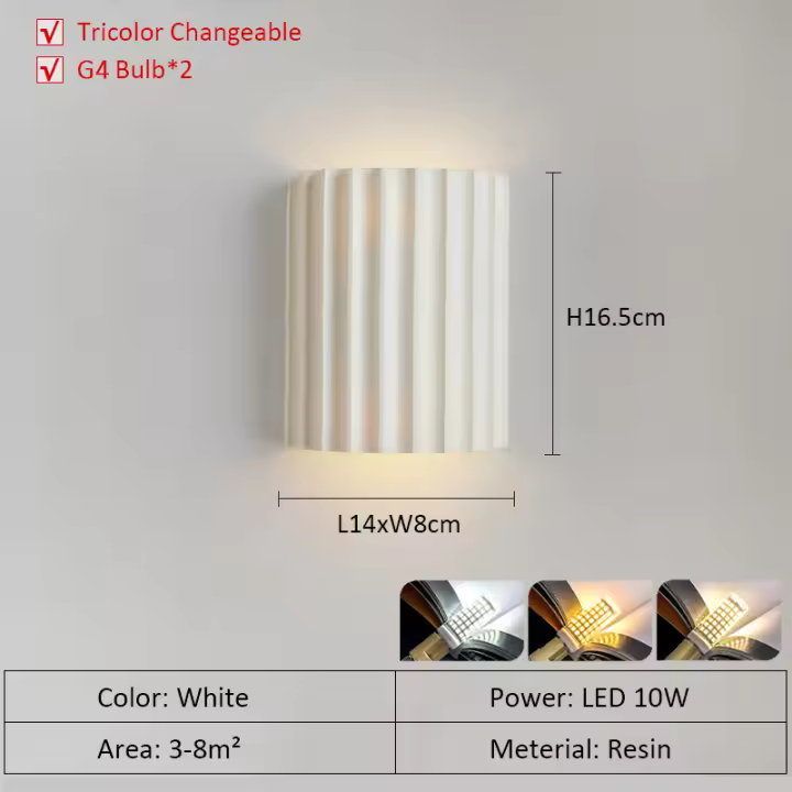 LEFAN-Lámpara de pared creativa para dormitorio, mesita de noche moderna, 10W, personalidad, escalera, porche, pasillo - 1