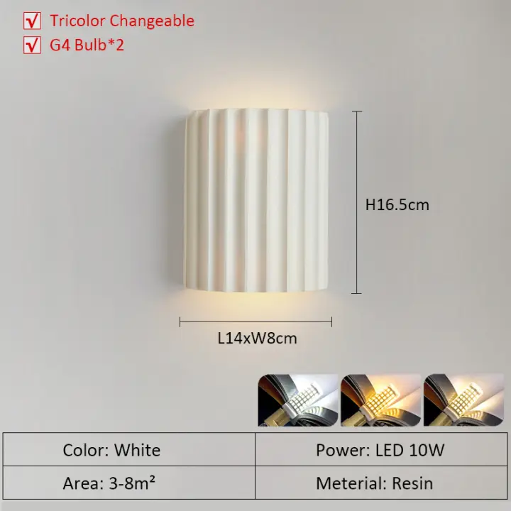 LEFAN-Lámpara de pared creativa para dormitorio, mesita de noche moderna, 10W, personalidad, escalera, porche, pasillo - 1