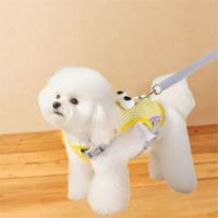 Suministros para mascotas, chaleco con arnés para el pecho para mascotas de dibujos animados, ojos grandes, arnés para perro ajustable, chaleco transpirable antiescape, correas para el pecho para gatos al aire libre - details 10