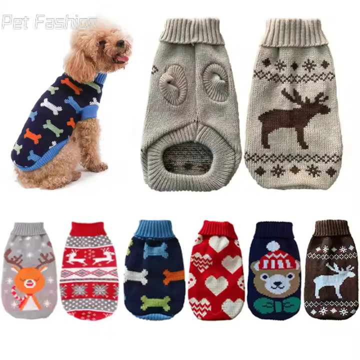 Suéter Cálido para Mascotas Ropa de Invierno para Perros Pequeños y Medianos - 1