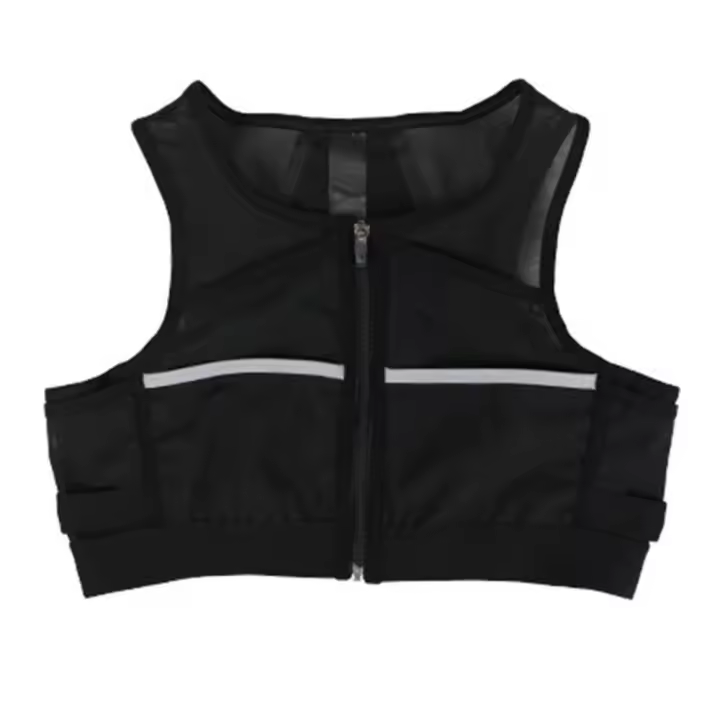 Chaleco reflectante transpirable para hombre y mujer, bolsas para maratón de gran capacidad, mochila para correr, bolsa de almacenamiento para correr, paquete de pecho para correr - 1