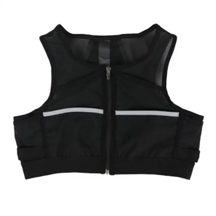 Chaleco reflectante transpirable para hombre y mujer, bolsas para maratón de gran capacidad, mochila para correr, bolsa de almacenamiento para correr, paquete de pecho para correr - 1