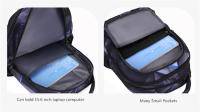 Bolsas de escuela secundaria para adolescentes, mochila escolar de gran capacidad, bolsa de libros para estudiantes, mochila impermeable, bolsas de viaje para hombres - details 3