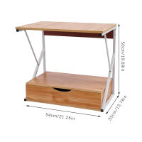 Estante de almacenamiento para microondas de 2 etapas, estantes de panadería, organizador de cocina para encimera, estantes de panadería, cocina - details 1