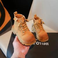 Botas cortas de moda para niños y niñas, zapatos de cuero elegantes y versátiles, estilo británico, fondo suave, antideslizantes, novedad de Otoño de 2024 - details 3