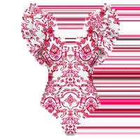 Conjunto de bikini con volantes para mujer, bikini brasileño estampado, traje de baño con falda, traje de playa para niña 2024 - details 28