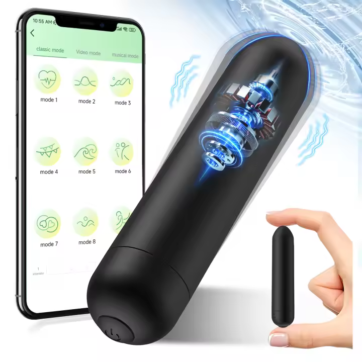APP Control Bullet Vibrator 10 Modo de alta velocidad Estimulador del punto G Masajeador vibratorio para pezones Varita vibratoria Orgasmo Vagina Dildo Juguete sexual para mujeres adultas - 1