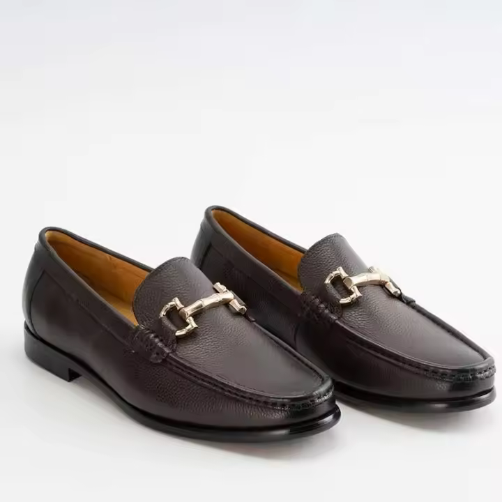 Nuevos negocios planos para personas perezosas, hombres casuales con hebilla de metal, zapatos de fiesta de otoño para hombres - 1