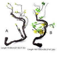 Simulación de vid marina de plástico de ramas de escalada de jungla, rama de esquina Flexible para reptiles, lagarto, decoración de acuario - details 7