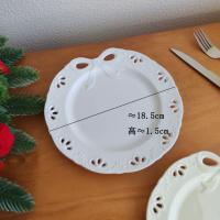Arco alivio bajo vidriado plato de cerámica celebridad de Internet ins cafetería plato de alto valor plato de postre plato de comida occidental - details 0