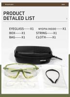 Kapvoe-gafas de sol fotocromáticas para deportes al aire libre para hombre, lentes de ciclismo de montaña, para correr, Color Rojo - details 19