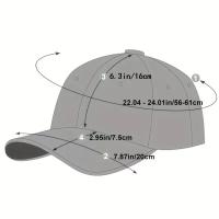 Gorra de béisbol con correa ajustable para hombre y mujer, gorro de algodón para papá - details 1