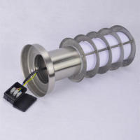 Luz de camino impermeable para exteriores, lámpara de poste de acero inoxidable + Sombra acrílica blanca, a prueba de óxido, iluminación de Pilar E27, L30cm, L45cm - details 1