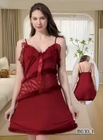 Guiruo-ropa interior ligera de lujo para mujer, hilo ligero de plumas, falda para dormir con correa de viento, conjunto de uniforme de bata exterior - details 0