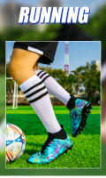 Zapatillas de Fútbol para Hombres KLYWOO Transpirables con Cierre de Cordones Resistente al Desgaste en Material de Goma Ideal para Jóvenes y Adultos Tallas 35-46 - details 2