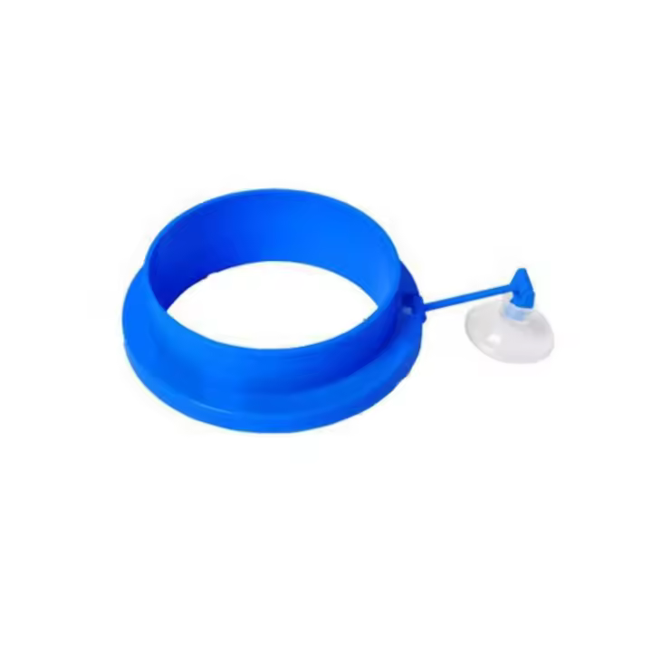 Anillo de alimentación flotante grueso, ventosa, anillo de alimentación de plástico para peces, bandeja flotante redonda/cuadrada para alimentos, acuario - 1