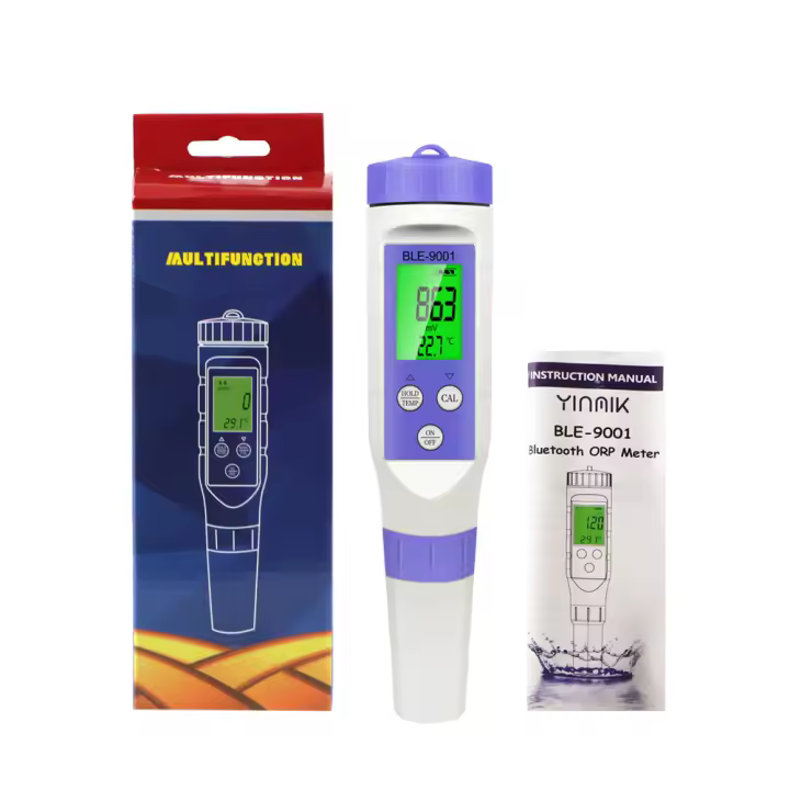 Detector de calidad del agua ORP, Monitor en l￭nea de dientes azules, herramienta de prueba de agua potable para acuario, medidor de temperatura - 1