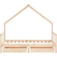Estructura de Cama Infantil con cajones Madera de Pino 80x160cm - details 4