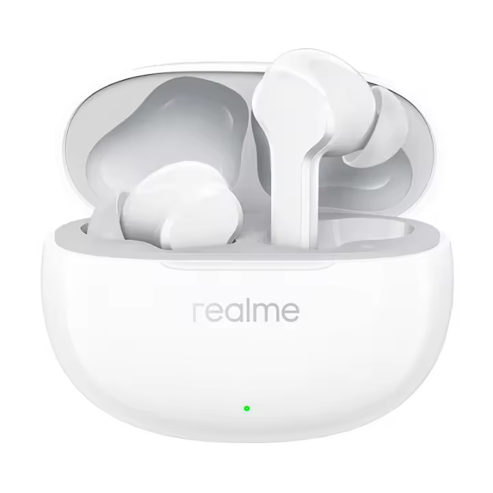 Realme-auriculares T110 TWS, Bluetooth 5,4, cancelación de ruido, 28 horas de protección, IPX5 Blanco - 1