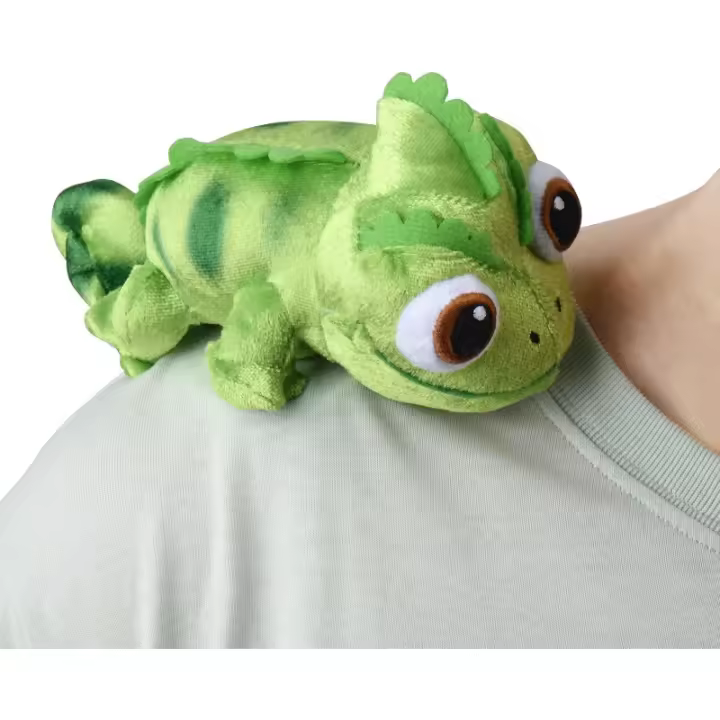 Juguete de hombro de felpa de lagarto Pascal de 6 pulgadas, peluche de animal camaleón, muñeca Pascal Magnet Buddy - 1