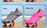Zapatos de agua descalzos transpirables para niños, zapatillas acuáticas antideslizantes para nadar, deportes acuáticos del mar, Arrecife, playa, Verano - details 4