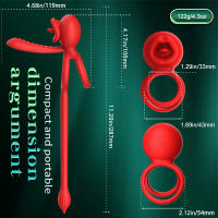 APP anillo vibrador para pene manga rosa vibradores para clítoris lengua estimulador de clítoris tapón Anal masajeador de próstata juguetes sexuales para hombres y mujeres - details 4
