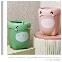 Cubo de basura de plástico para habitación de niños, cubo de basura creativo de dibujos animados, pequeño y bonito - details 13