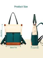 Mochila para ordenador portátil para mujer, bolso de mano de nailon con múltiples compartimentos para oficina, viajes, escuela - details 1