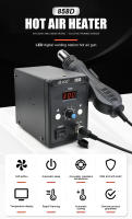 Estación de Soldadura Térmica JCD 858D 700W BGA Herramientas de Reparación de Soldadura por Aire Caliente 220V para SMD SMT Fuente de Alimentación Eléctrica con Pantalla LCD Fabricado en China - details 0