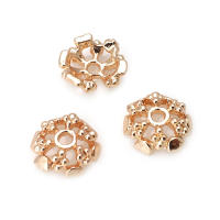 Tapas de cuentas de copos de nieve de latón de Color dorado de 18K, accesorios de alta calidad para manualidades, materiales para hacer joyas, sitio web oficial de Rosediy - details 41